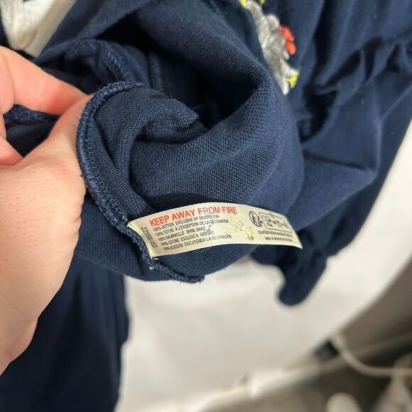 Free People FP Movement Spring Forward Tunic Sweater Dress XL Blue Embroidered - Picture 9 of 9